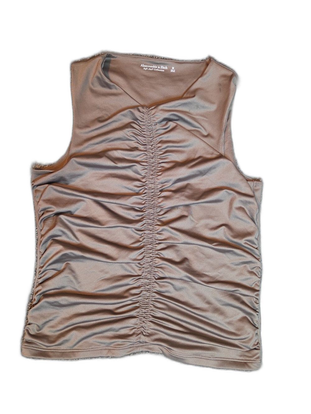 Abercrombie & Fitch Women’s Ruched Tank Top - Taupe Brown